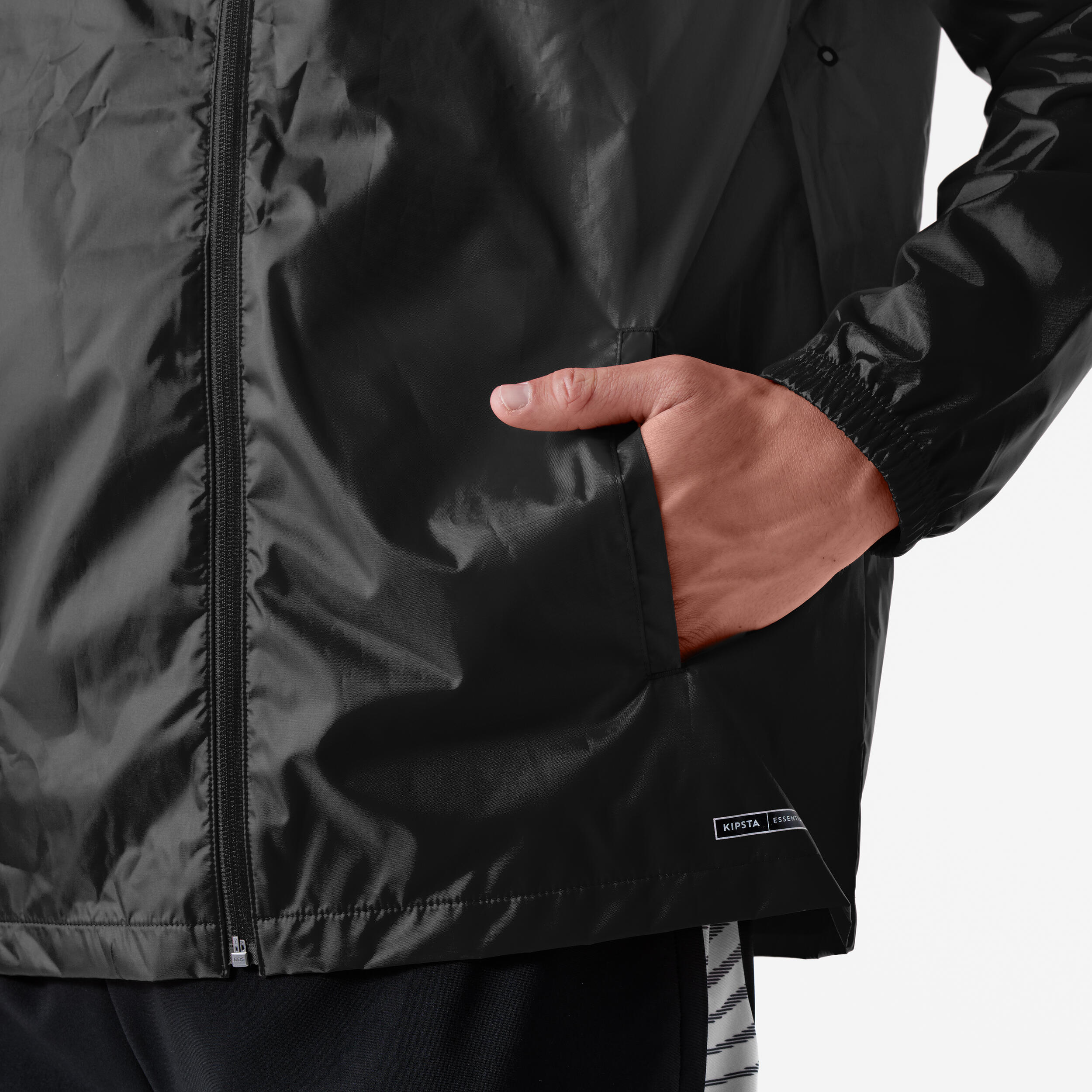 Coupe-vent de football adulte Essentiel Club 50 noir 5/6
