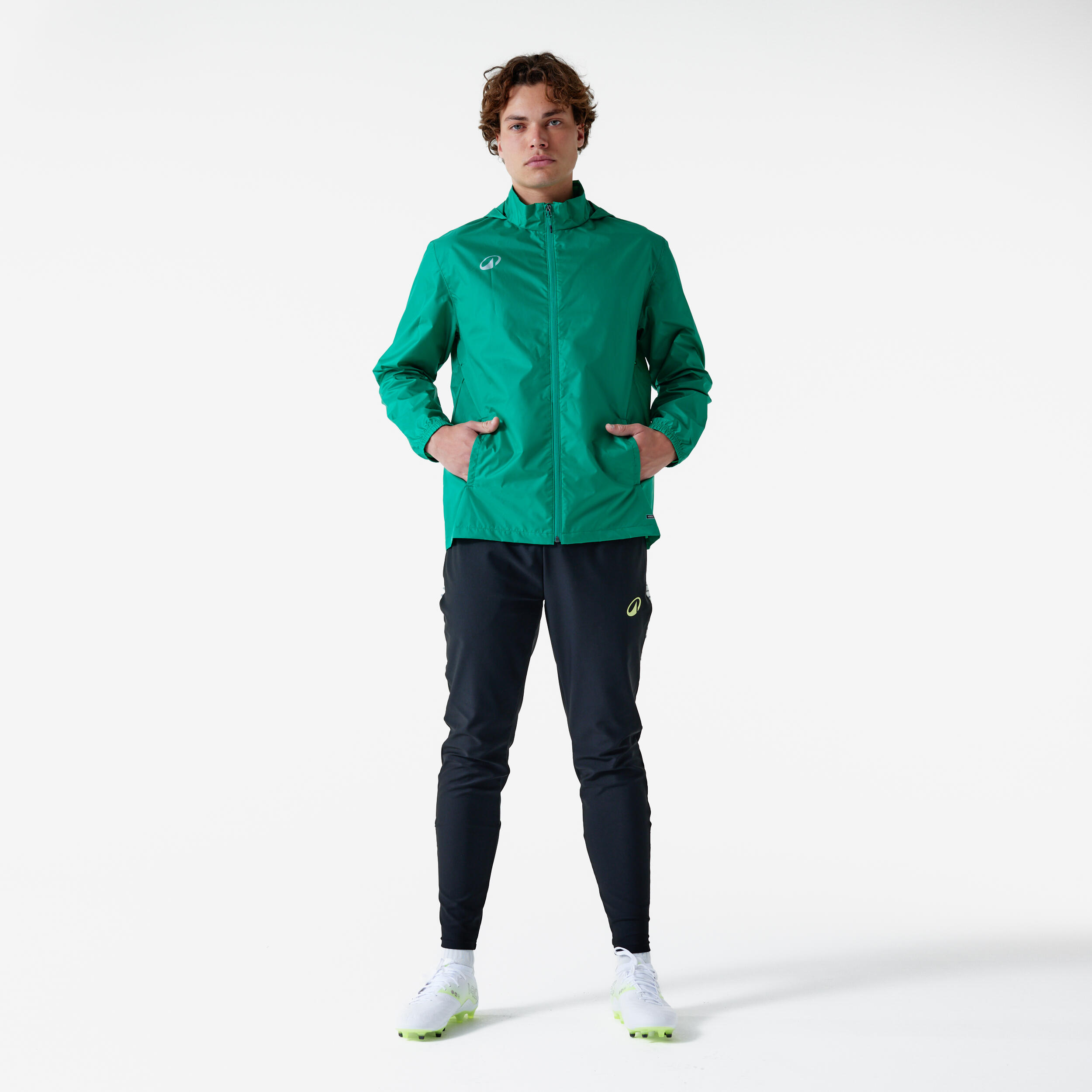 Coupe-vent de football adulte Essentiel Club 50 vert 3/6