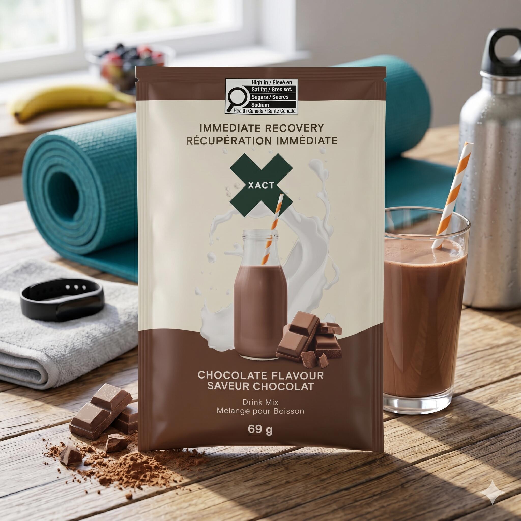 Endurance Recovery Drink Mix, Xact Immediate Recovery Chocolate 2/2