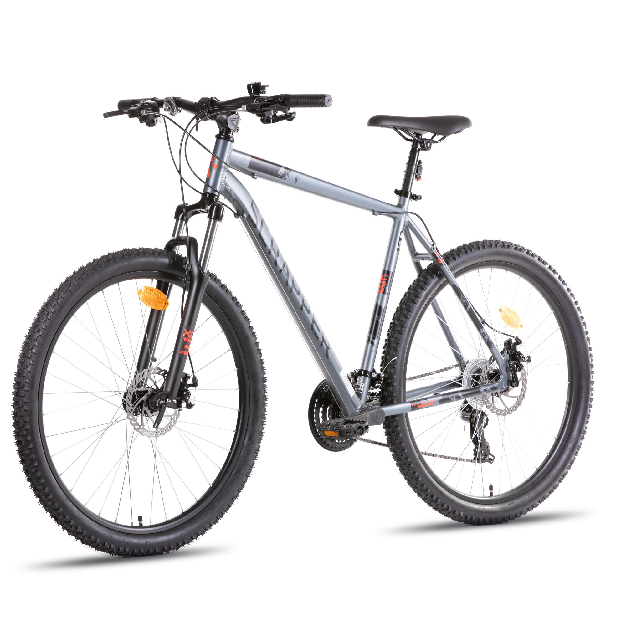Bici MTB Scrapper 27,5" grigia 3/3