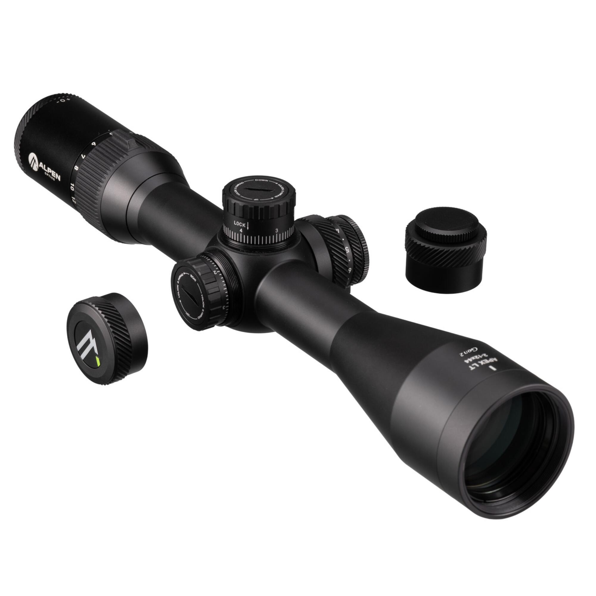 Visor ALPEN OPTICS Apex LT 2–12x44 Gen 2 Corto y nítido ->SmartDot 2/6