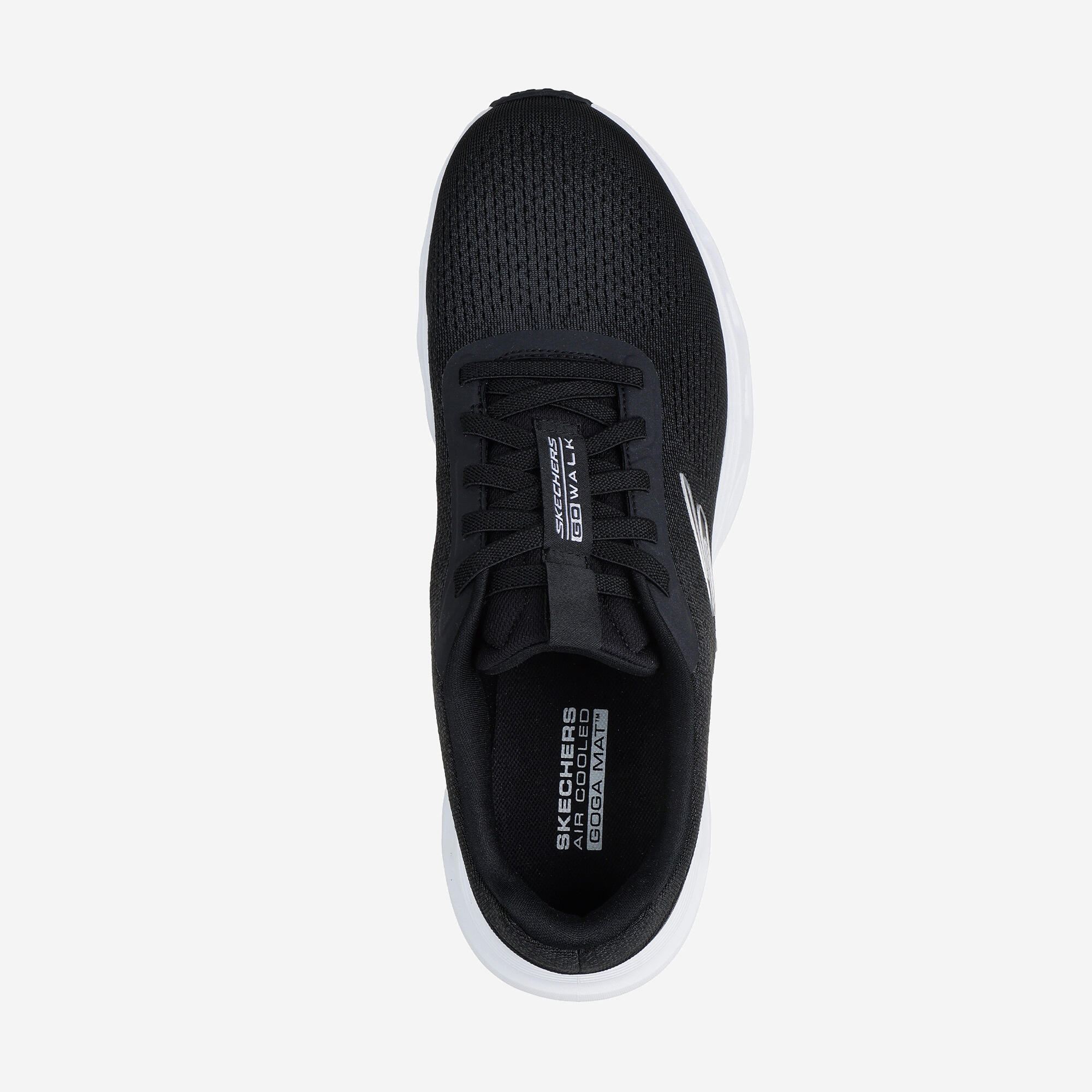 Baskets homme, Skechers Go Walk Glide 2.0, noir, blanc 3/4