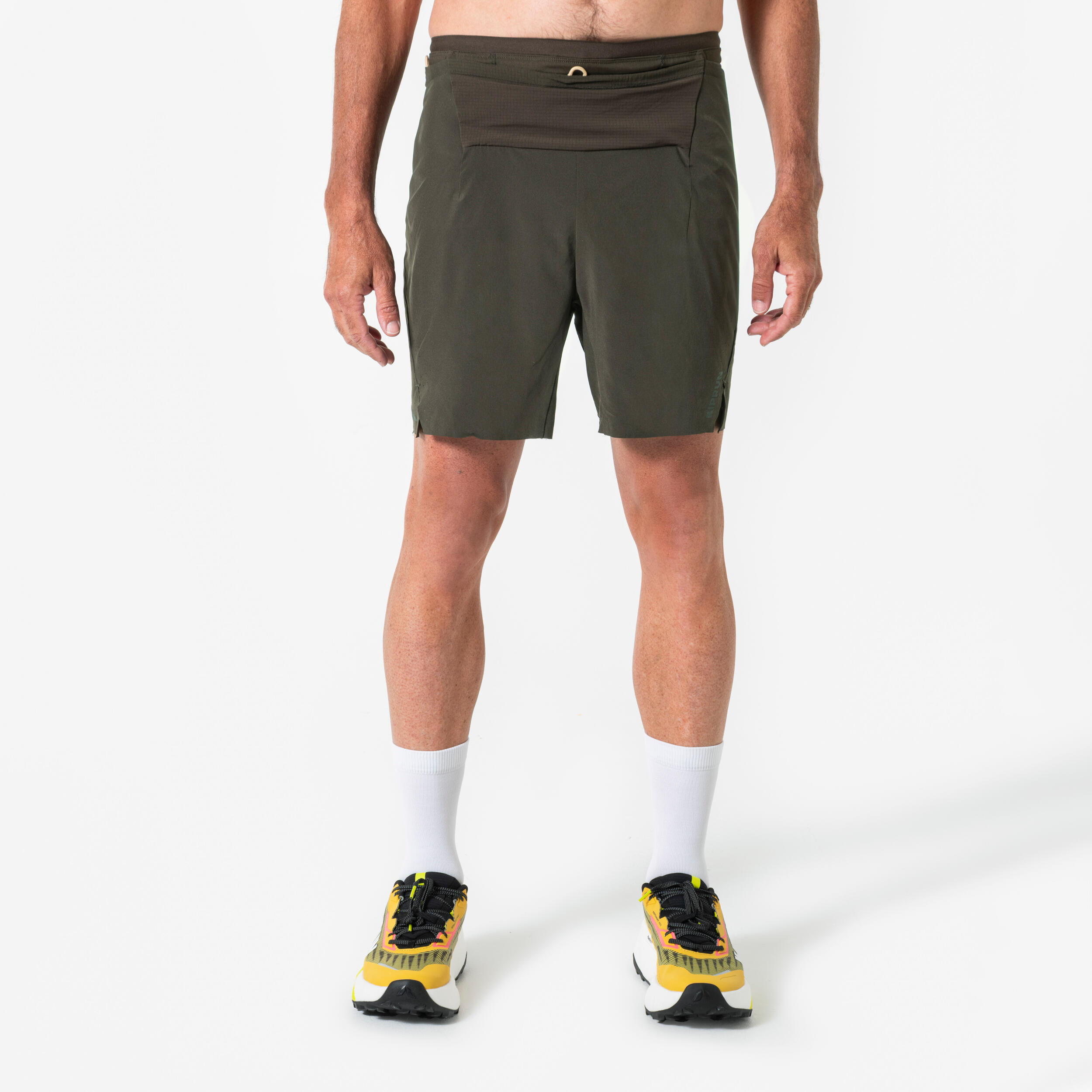 Men's trail & running shorts, Kiprun Run 900 Ultra - Brown