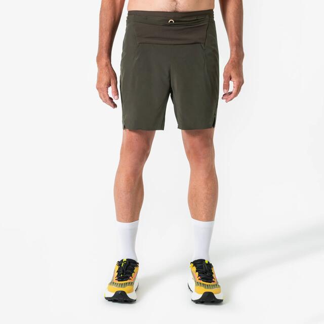 Pantalón corto de trail & running Hombre, Kiprun Run 900 Ultra marrón