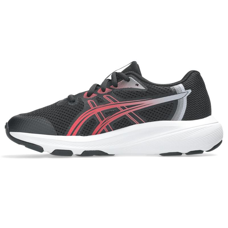 Încălțăminte de alergare pentru copii, băieți, Asics Contend 10 negru roșu