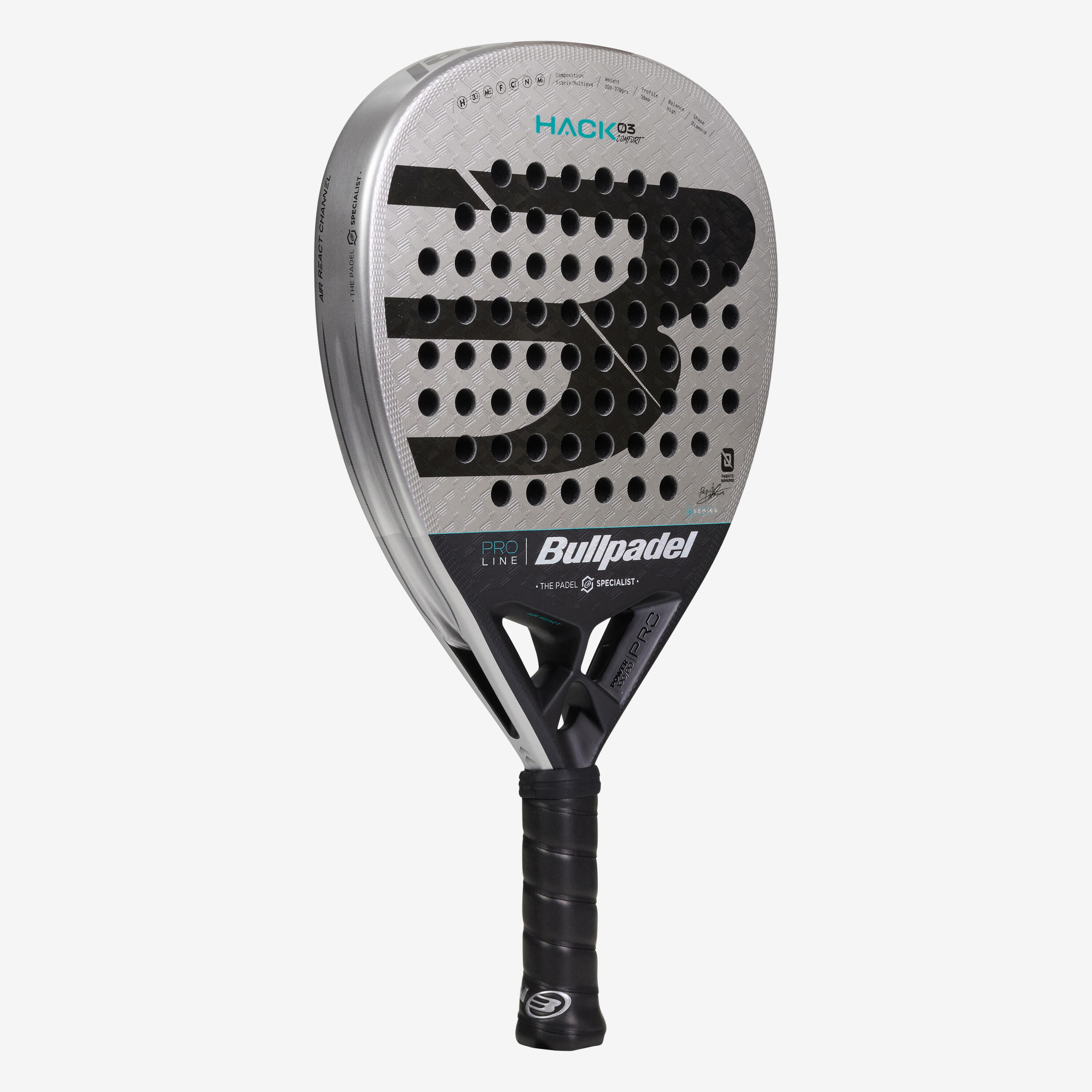 Raquette de padel Adulte - Bullpadel Hack 03 Comfort 26 3/4