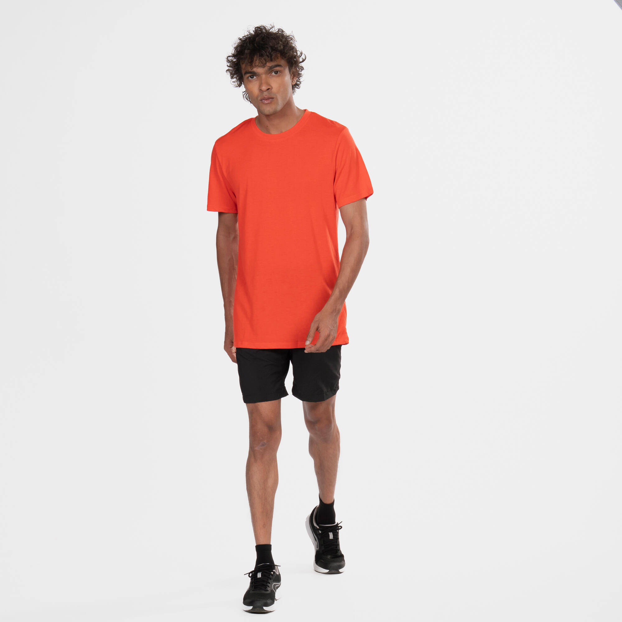 Men's Slim-Fit Breathable Cross Training T-Shirt - Black -  2