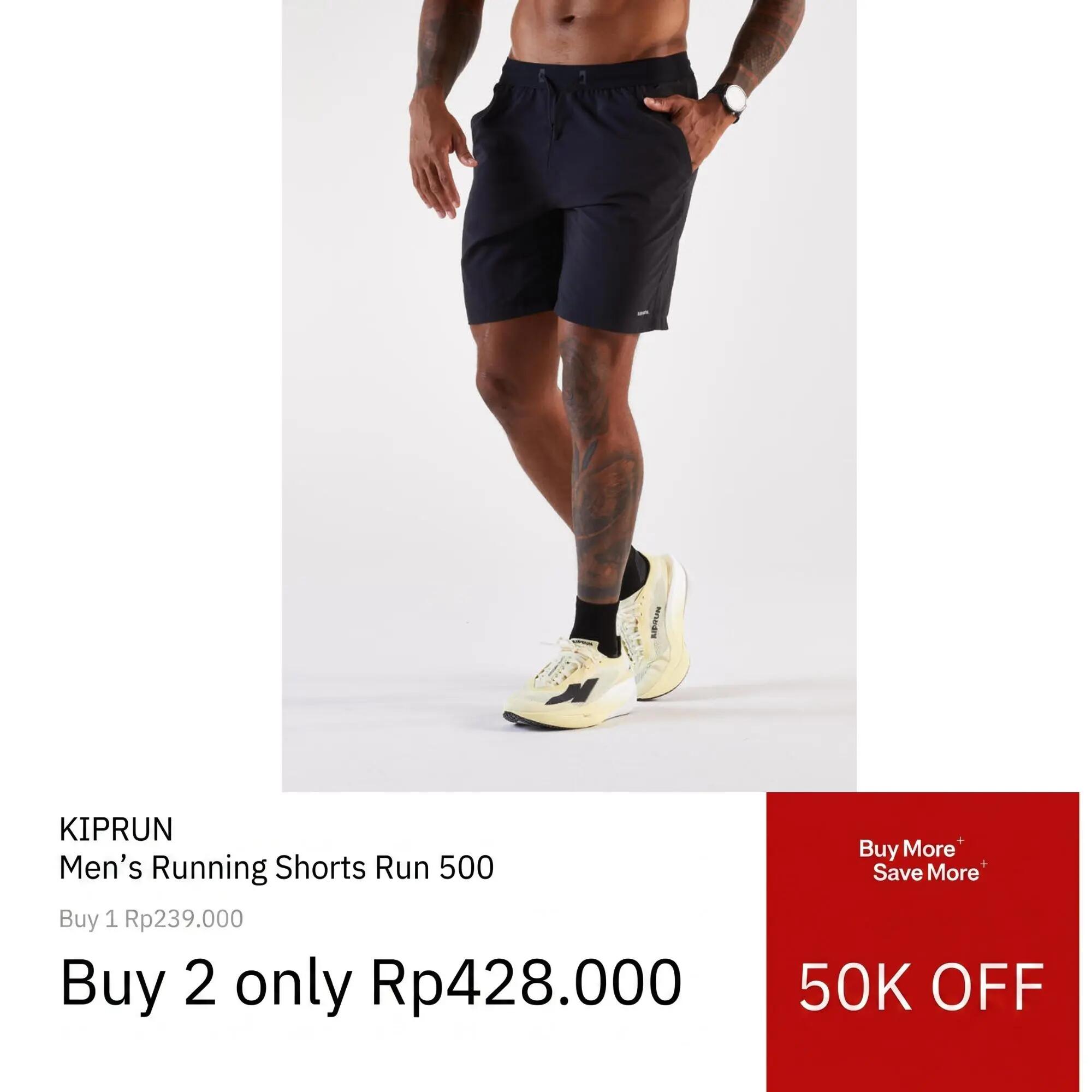 Short de running transpirable negro para hombre Dry+ 9/26