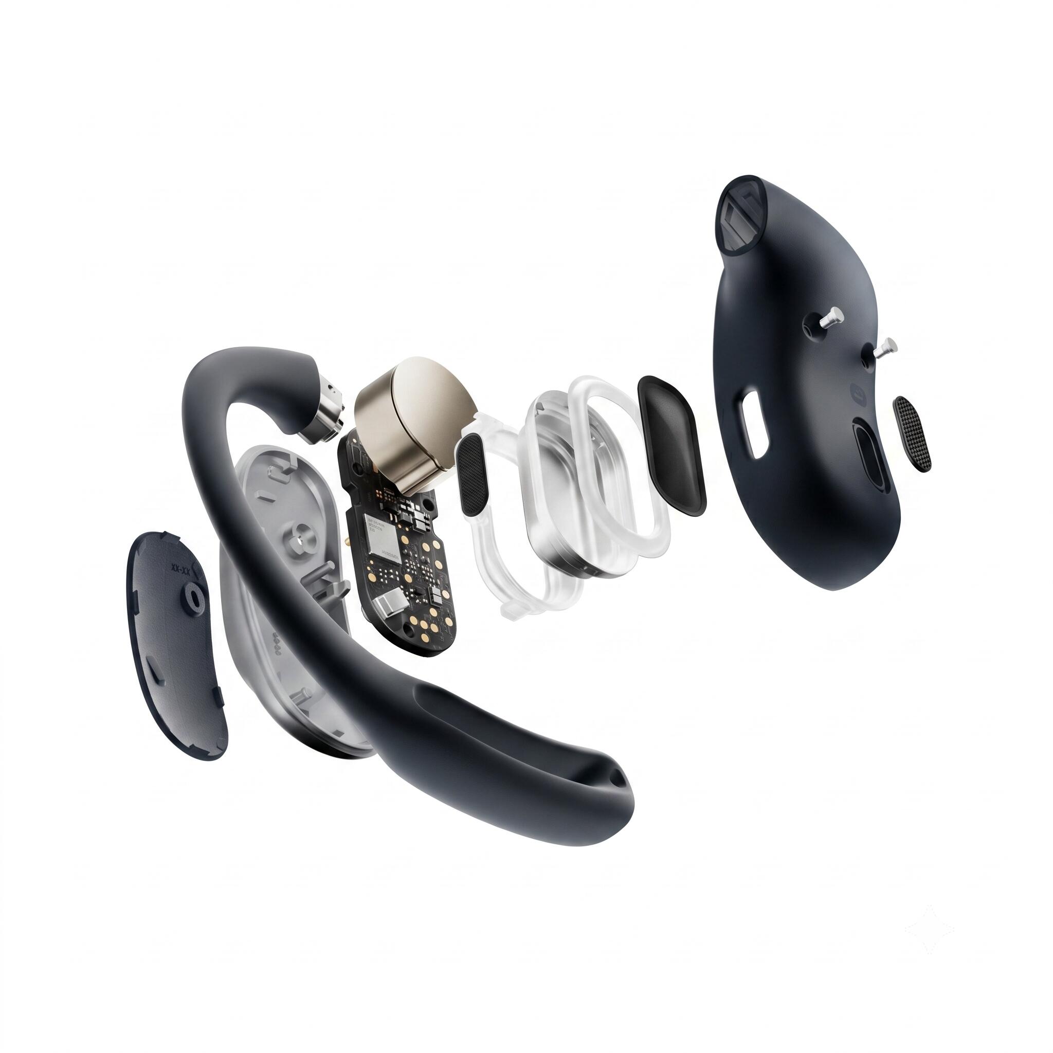 Wireless Headphones, Shokz OpenFit Air Black 4/5