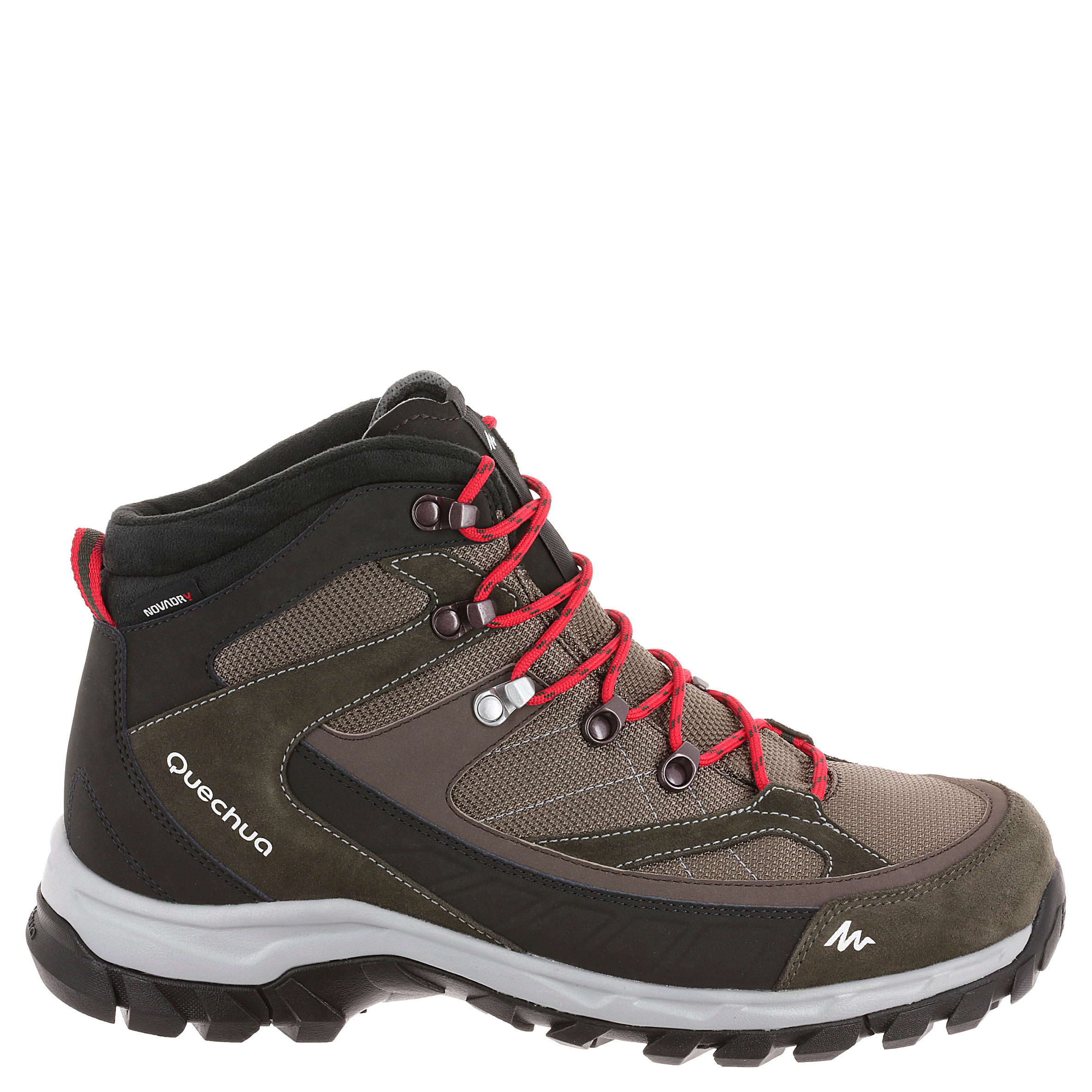 Waterdichte trekkingschoenen voor heren Quechua Forclaz 100 high bruin 7/14