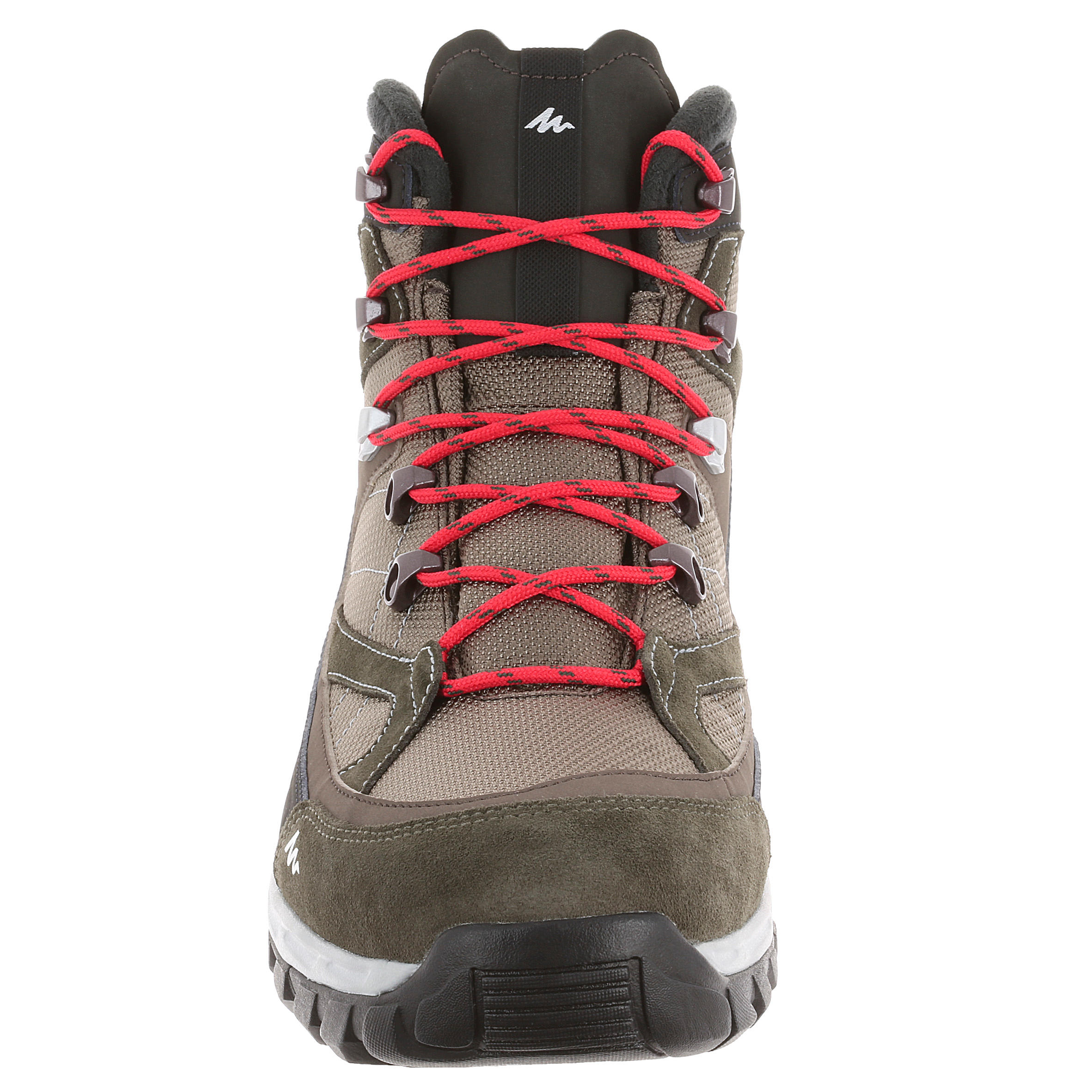 Waterdichte trekkingschoenen voor heren Quechua Forclaz 100 high bruin 10/14
