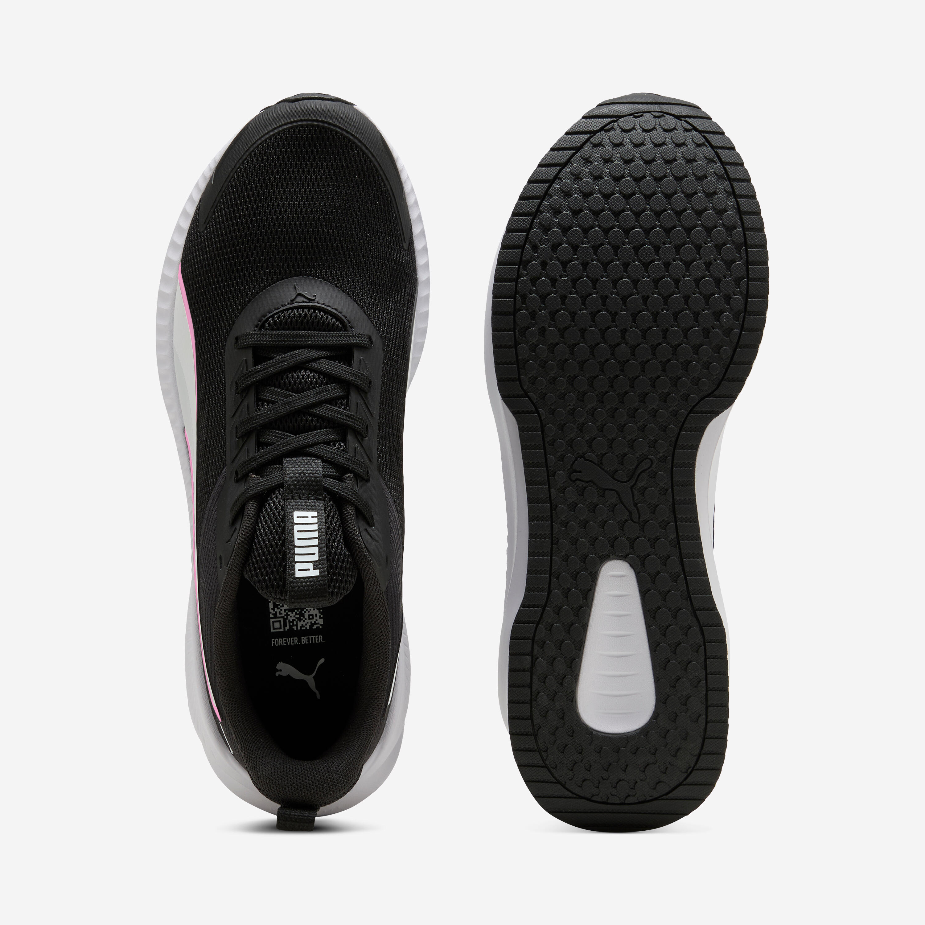 Sneakers Flyer Lite 4 voor dames zwart/wit/roze 5/5