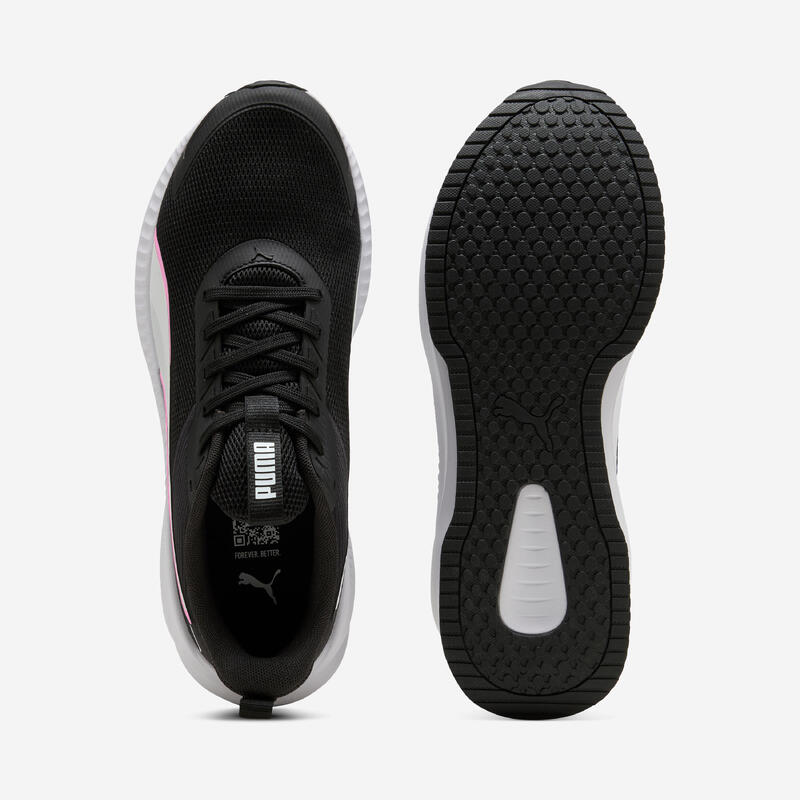 Adidași Puma Flyer Lite 4, negru-alb-roz, damă