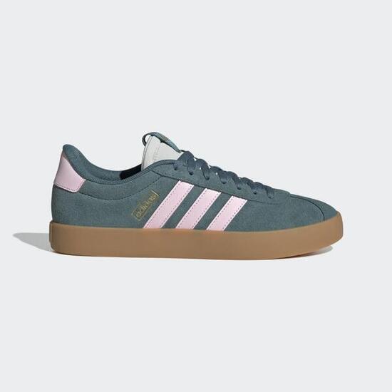 Baskets Femme, VL COURT 3.0 ADIDAS, vert et rose