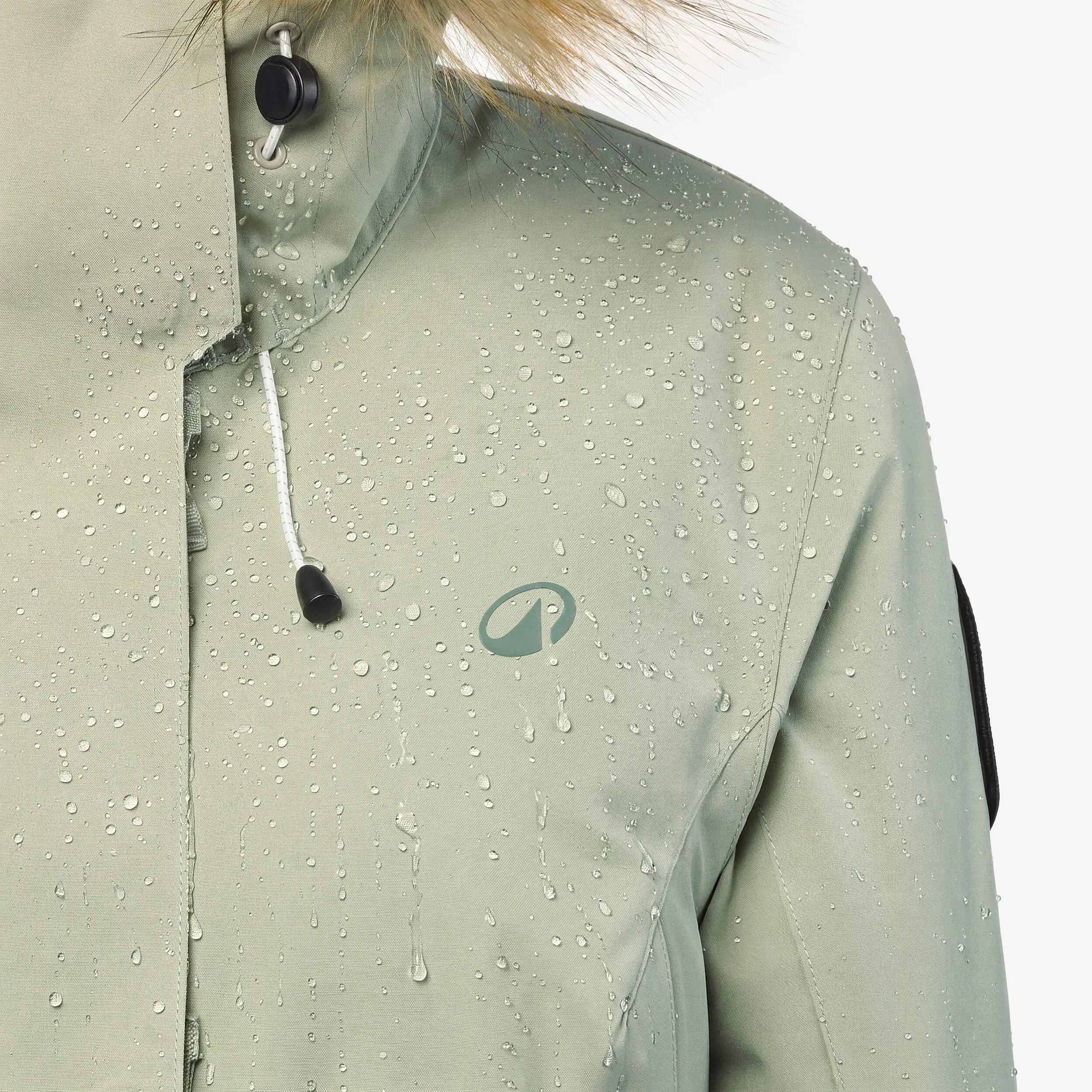 Parka invierno -17 °C de senderismo mujer, NH900 verde 3/14