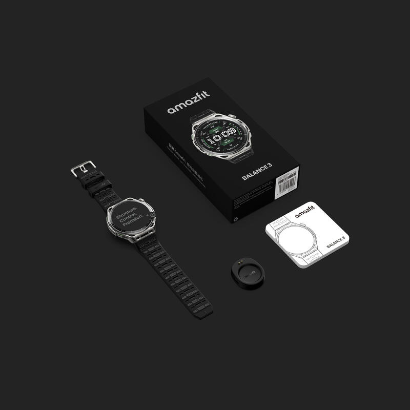 Ceas GPS sport Amazfit Balance 3 Oțel inoxidabil