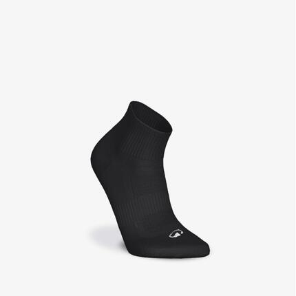 Lot de 3 chaussettes enfant d'athlétisme noires tige basse