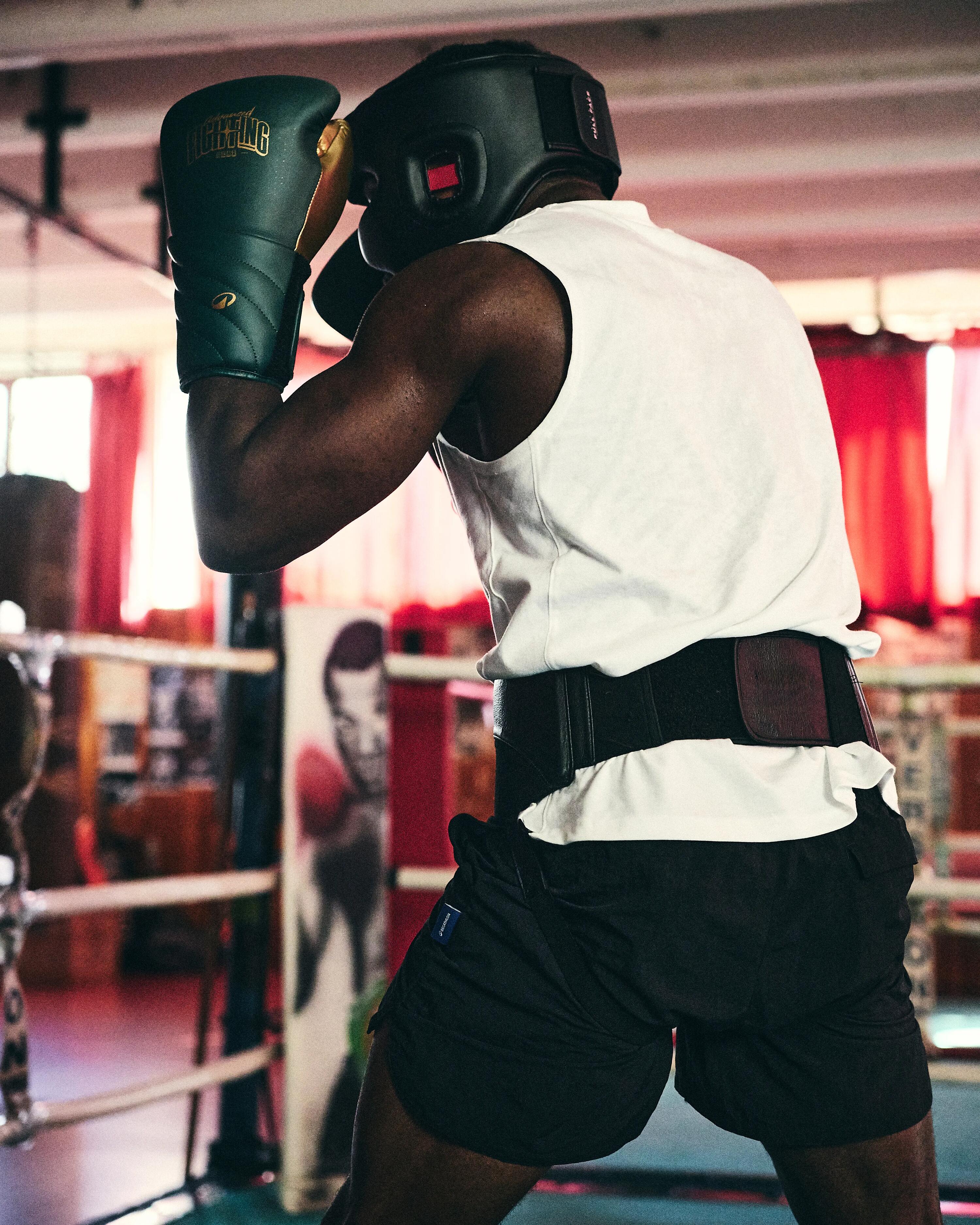 Gants de boxe, boxeurs confirmés, mousse monobloc, vert 10/11