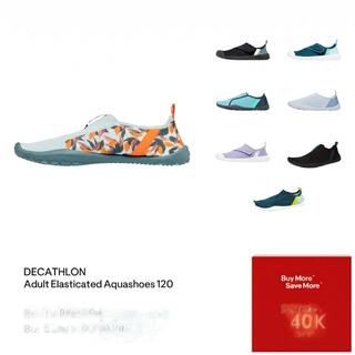 Aquashoes Unisex Awake Leaf 120 Pool Beach Swimming Snorkeling Water Sports Protection - Assorted
