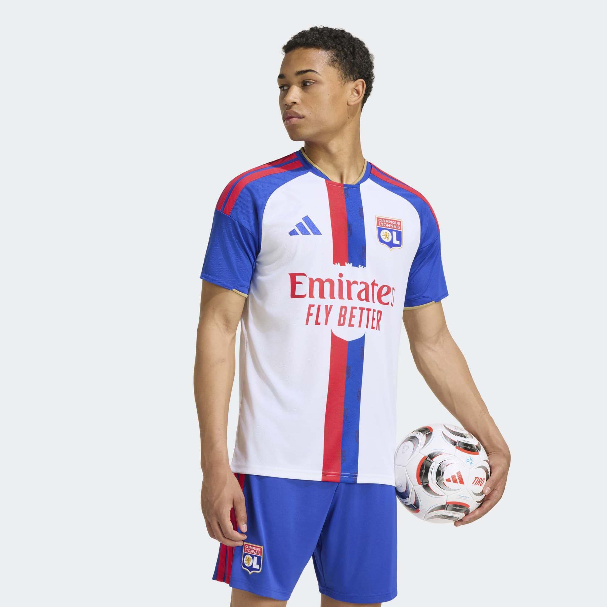 MAILLOT DOMICILE OLYMPIQUE LYONNAIS 26 / 27 ADULTE COUPE SLIM PERFORMANCE 4/8