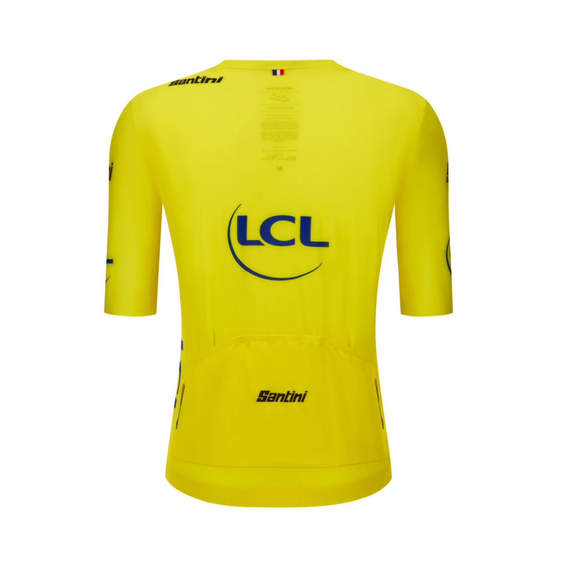 Mallot Ciclisme Màniga Curta Santini Tour de França Mallot Groc Líder General 3/3