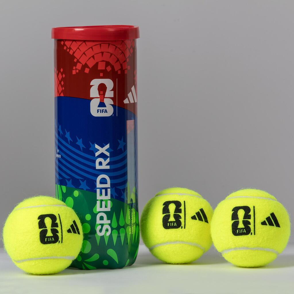 Bote de 3 pelotas de pádel presurizadas Speed RX World Cup Edition 2026