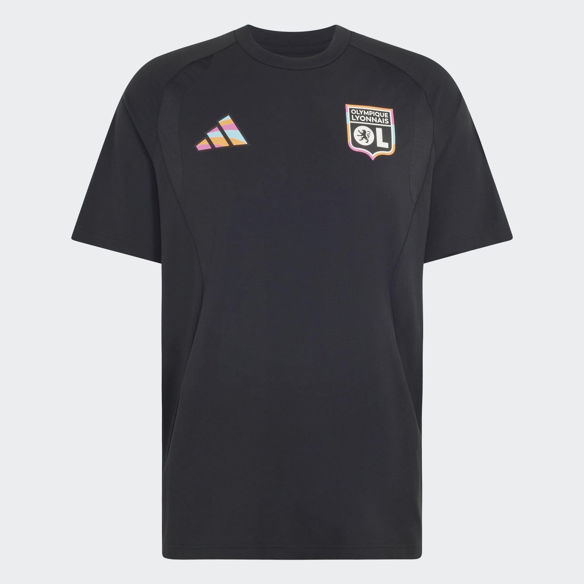 adidas T Shirt Olympique Lyonnais Adidas Tiro Travel Noir Adulte Saison 2026 2027