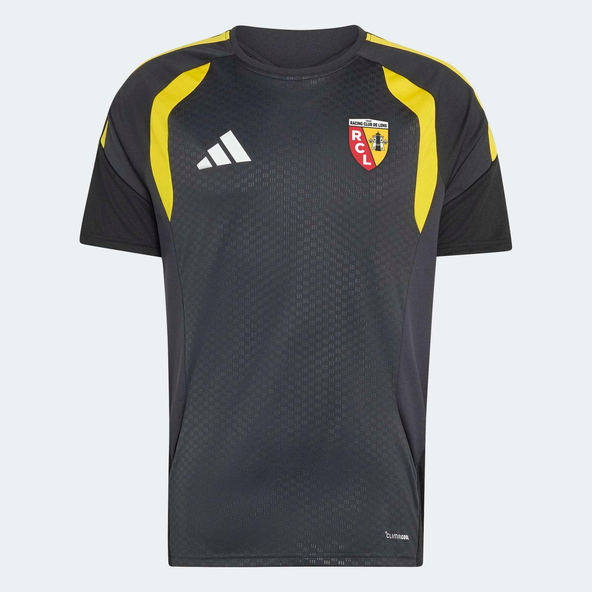 Maillot d'entraînement RC Lens Adidas Carbon / Jaune Adulte saison 2026/2027 1/8