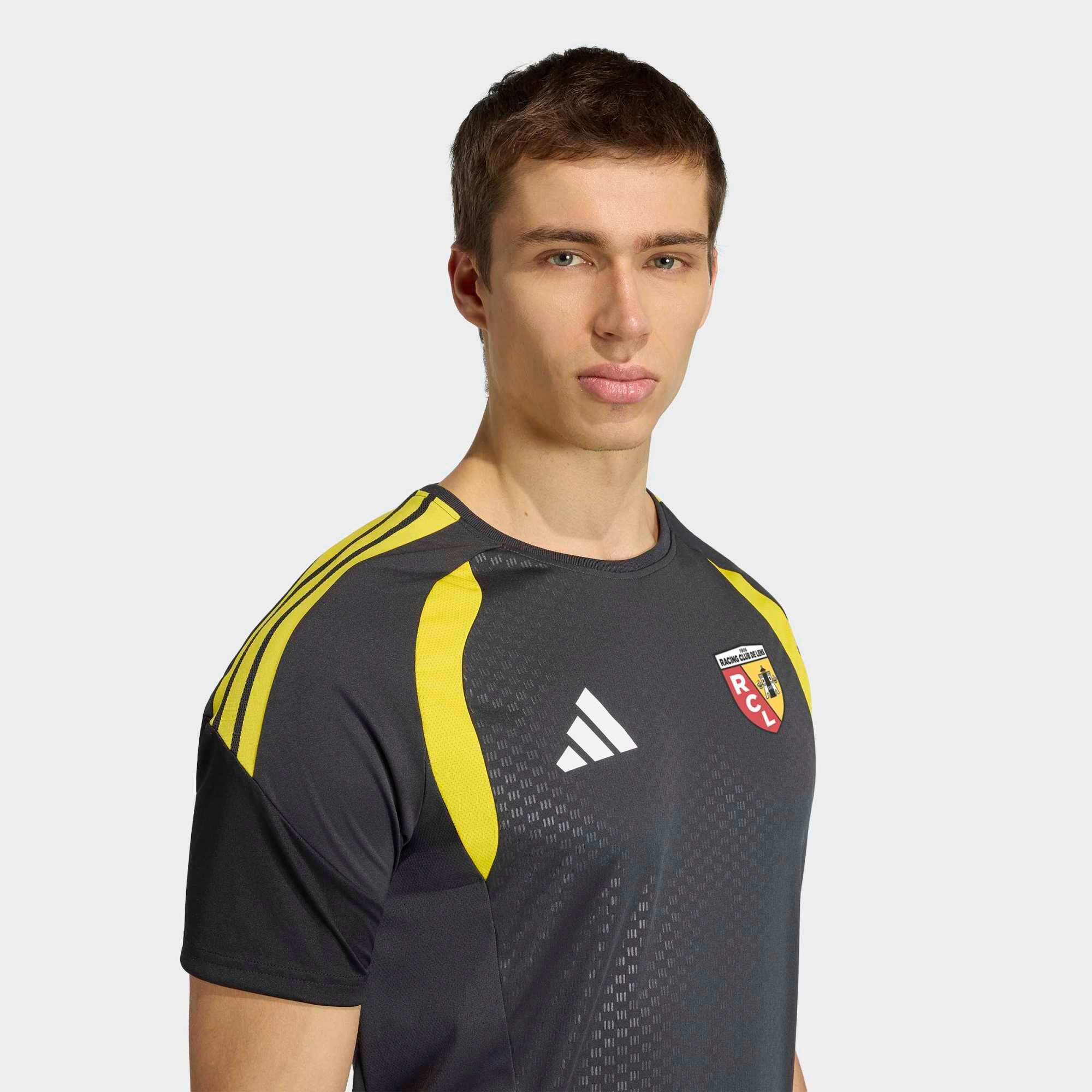 Maillot d'entraînement RC Lens Adidas Carbon / Jaune Adulte saison 2026/2027 3/8