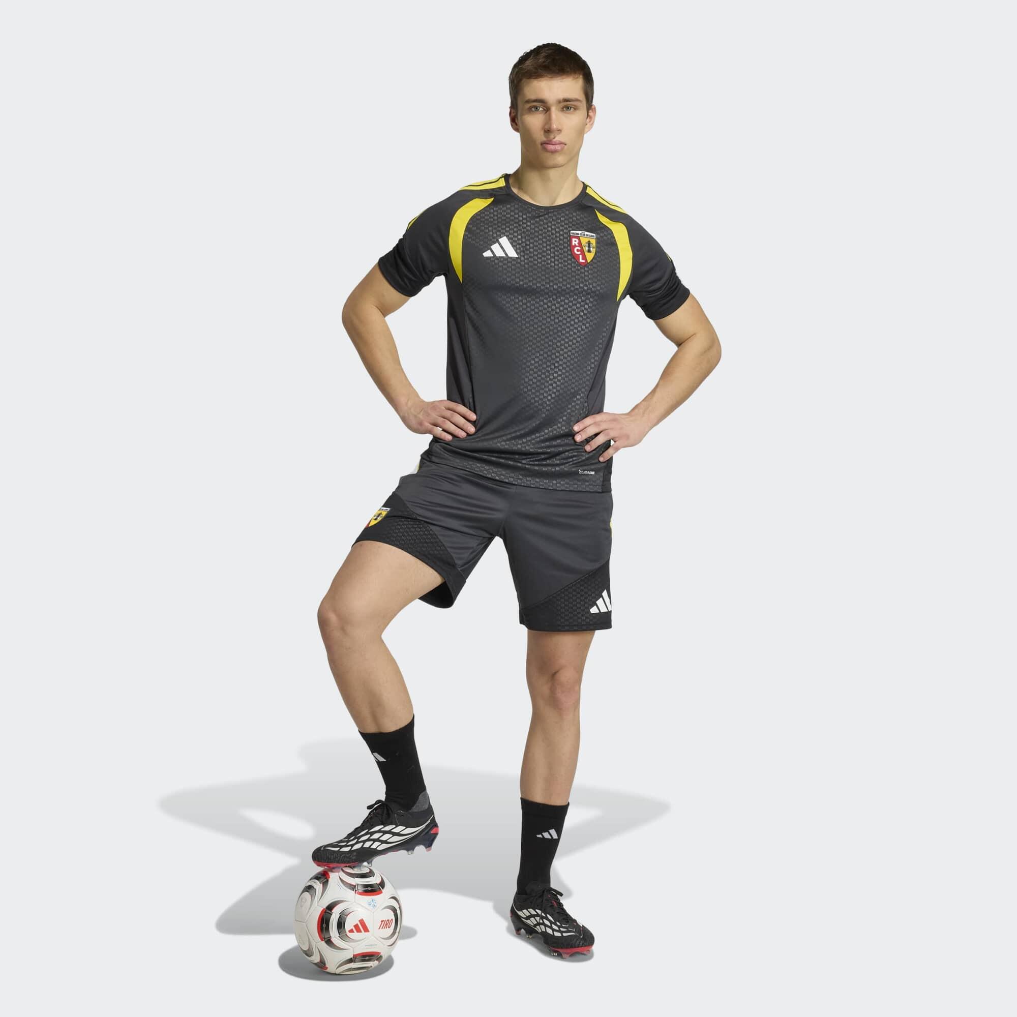 Maillot d'entraînement RC Lens Adidas Carbon / Jaune Adulte saison 2026/2027 4/8