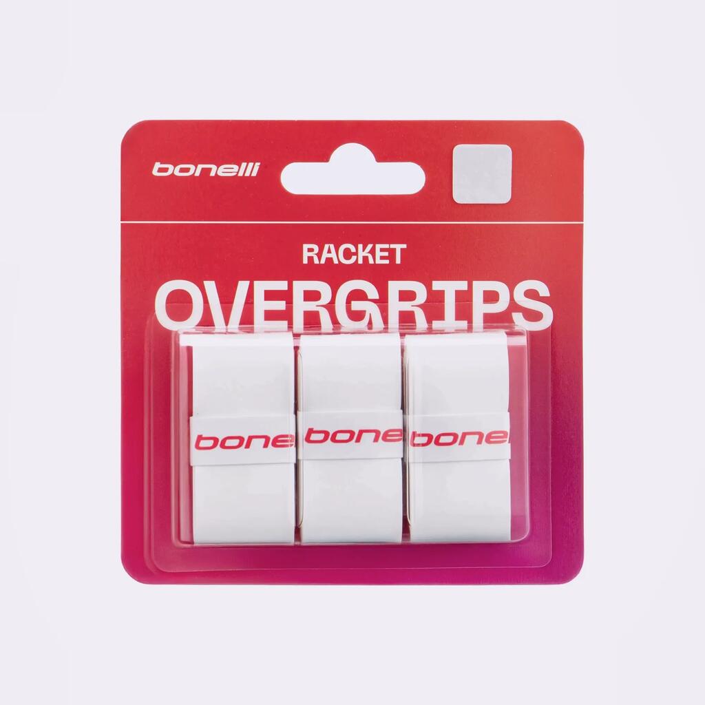 BONELLI WHITE OVERGRIP TRIPACK