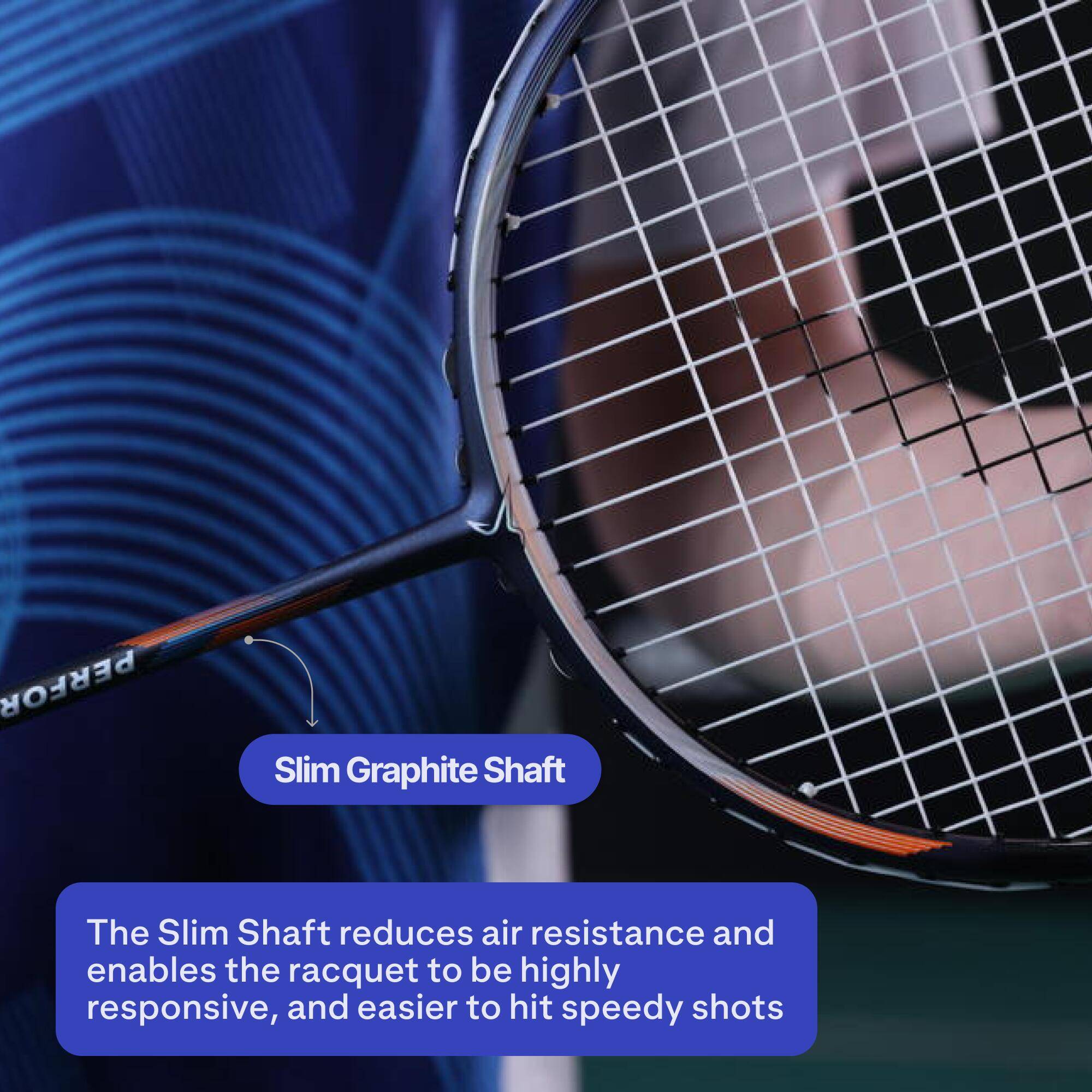 BADMINTON ADULT RACKET BR PERFORM 960 NAVY -  5