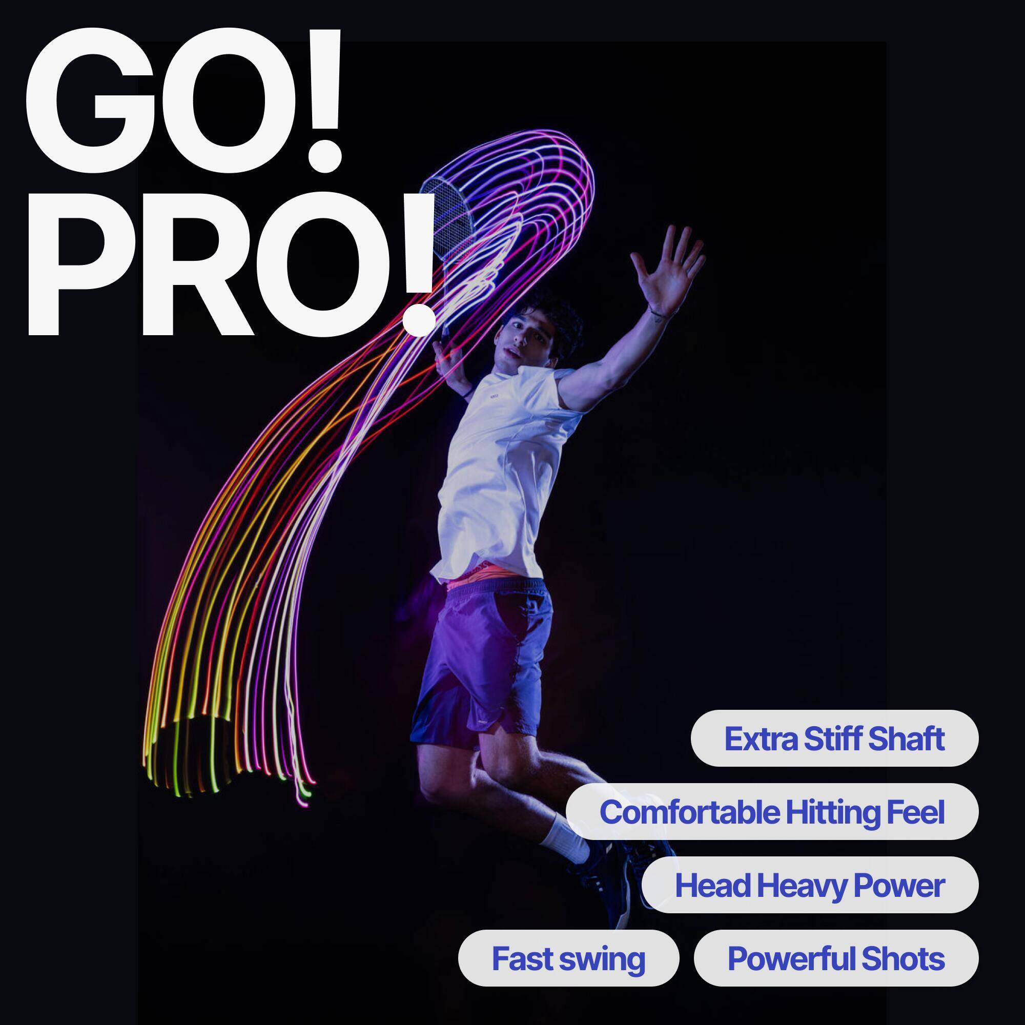 Adult Badminton Carbon Racket BR Perform 990 Pro (Unstrung) - Purple -  4