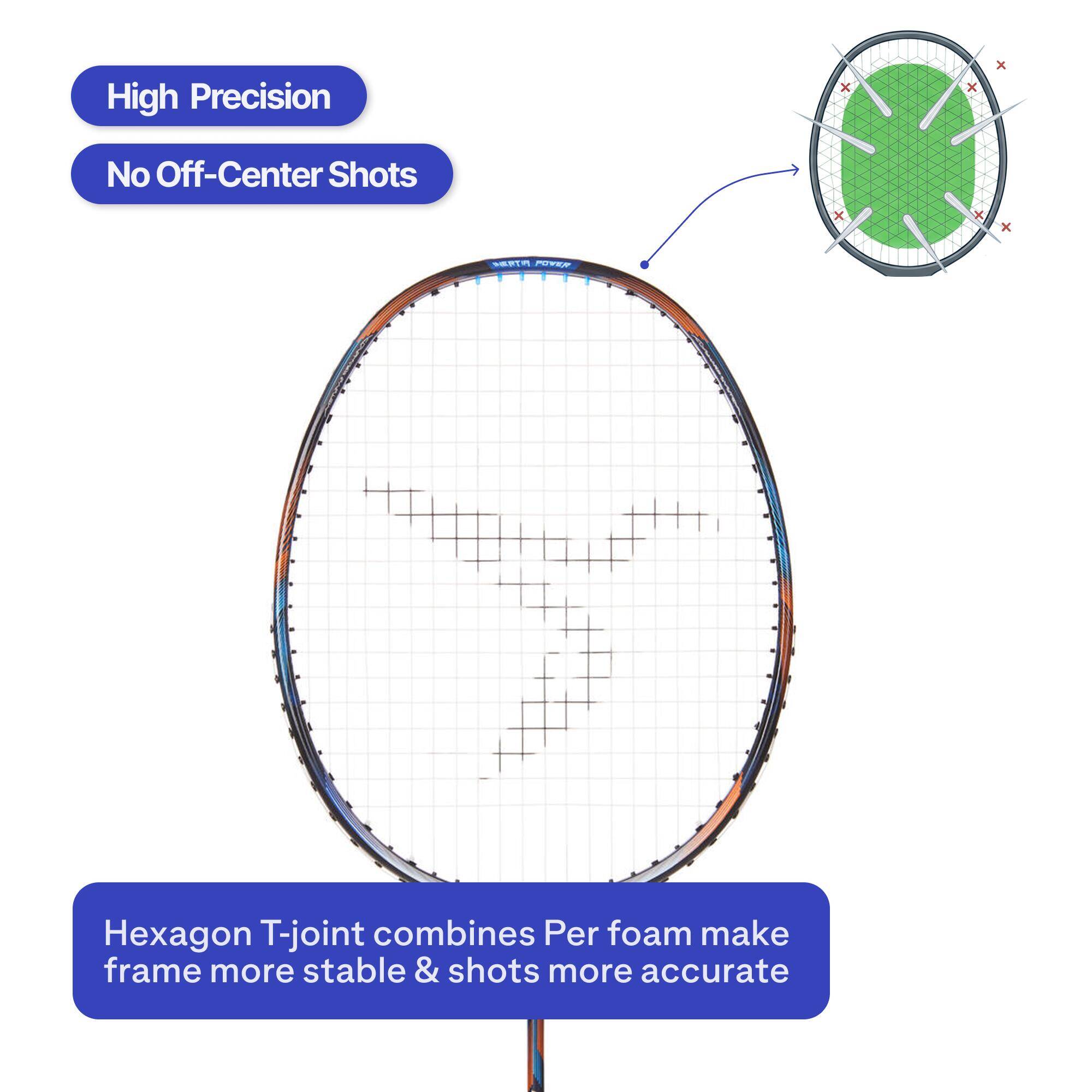 BADMINTON ADULT RACKET BR PERFORM 960 NAVY -  3