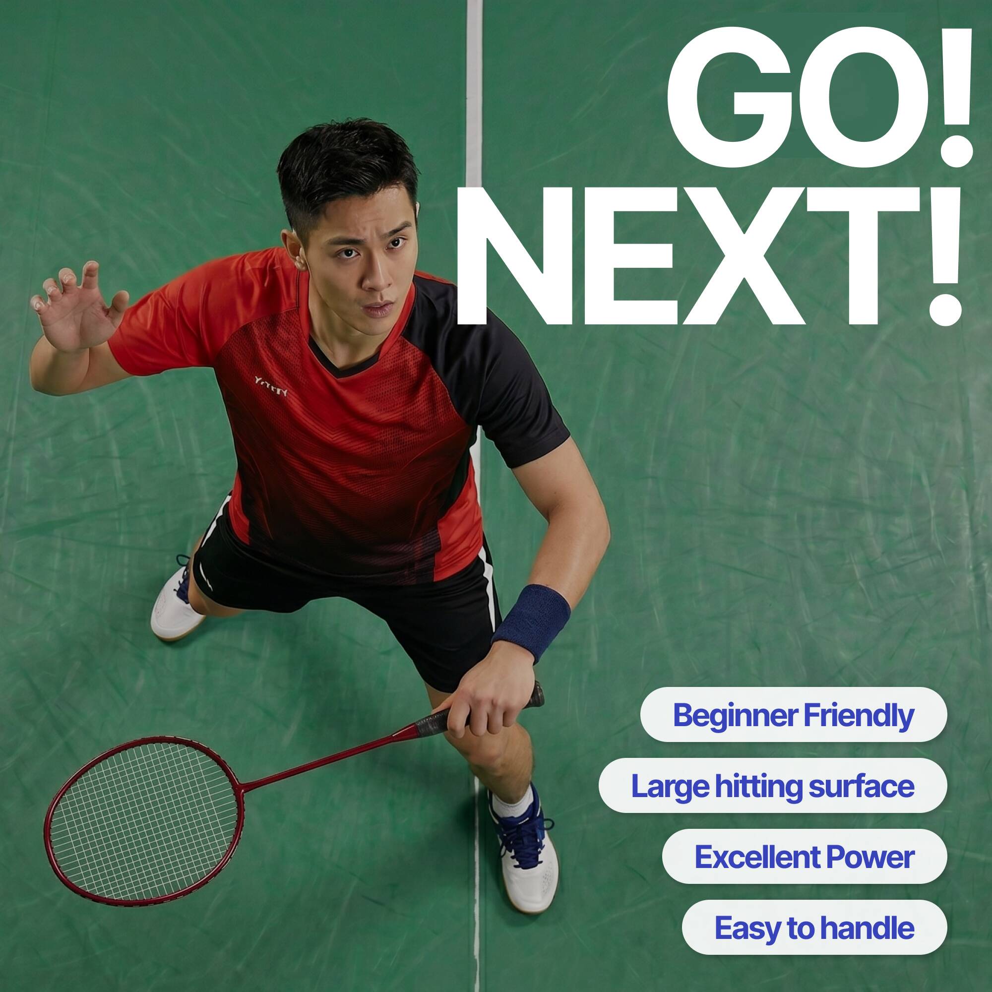 Adult Badminton Racket BR 100 Red -  3