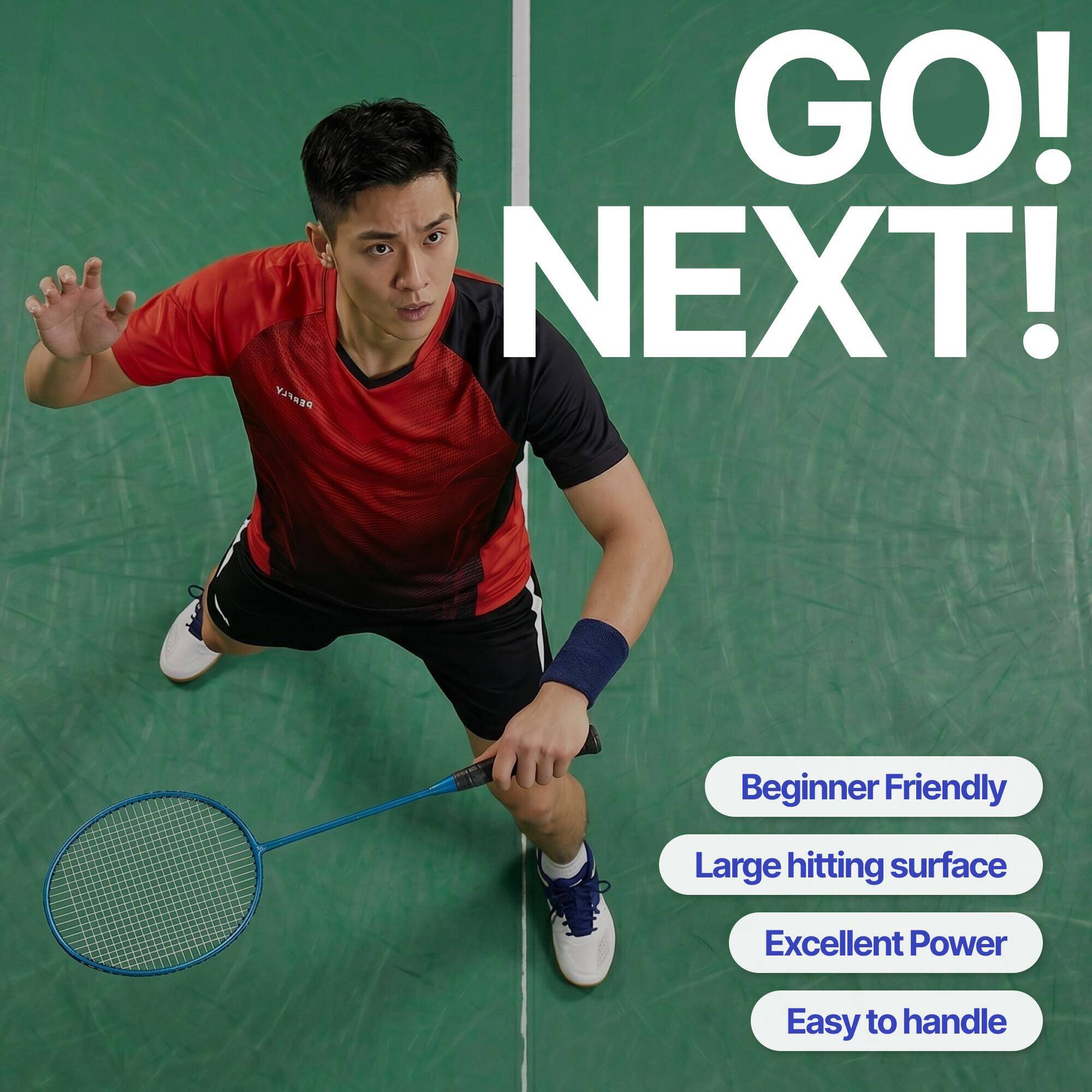 Adult Badminton Racket BR 100 Blue -  3