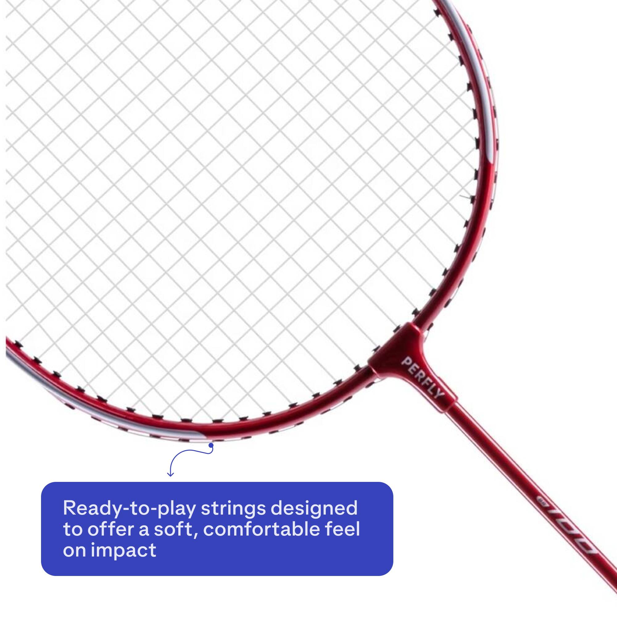 Adult Badminton Racket BR 100 Red -  4