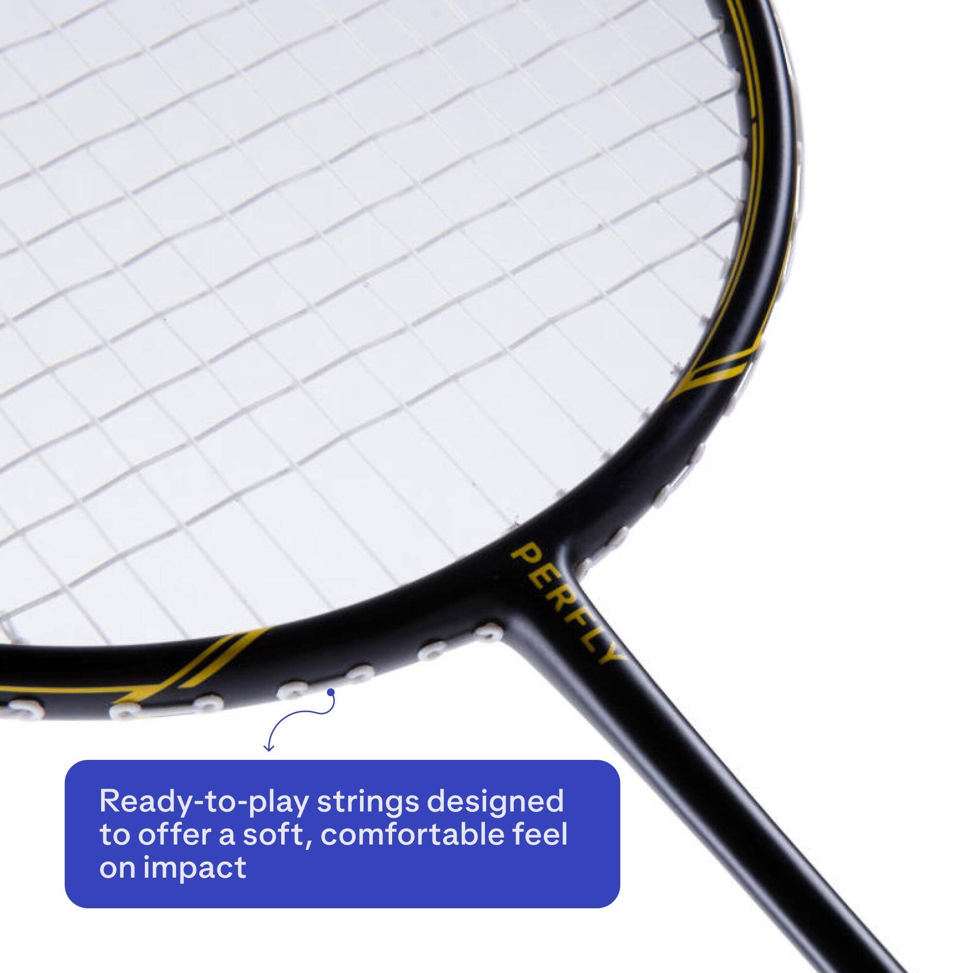 Adult Badminton Racket BR 500 Black Yellow -  5
