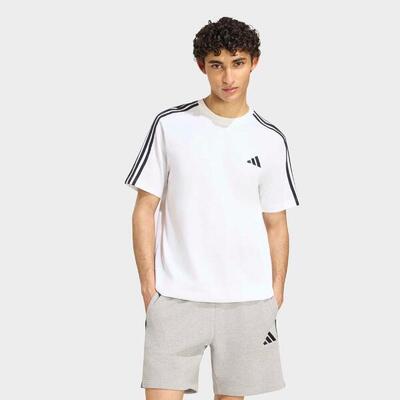 T-shirt nera ADIDAS uomo palestra regular fit cotone