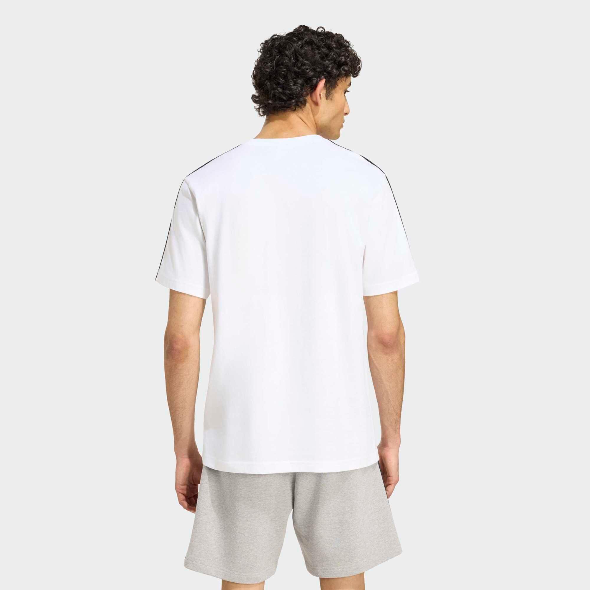 T-shirt de fitness homme en coton, blanc 2/5