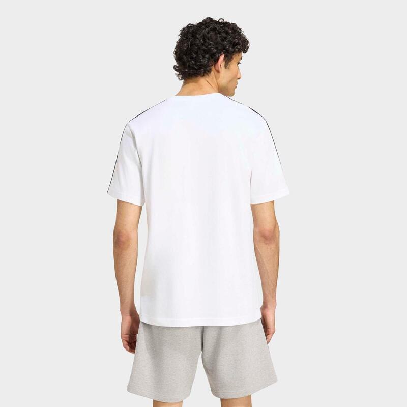 Tricou de fitness bumbac, Alb, Bărbați