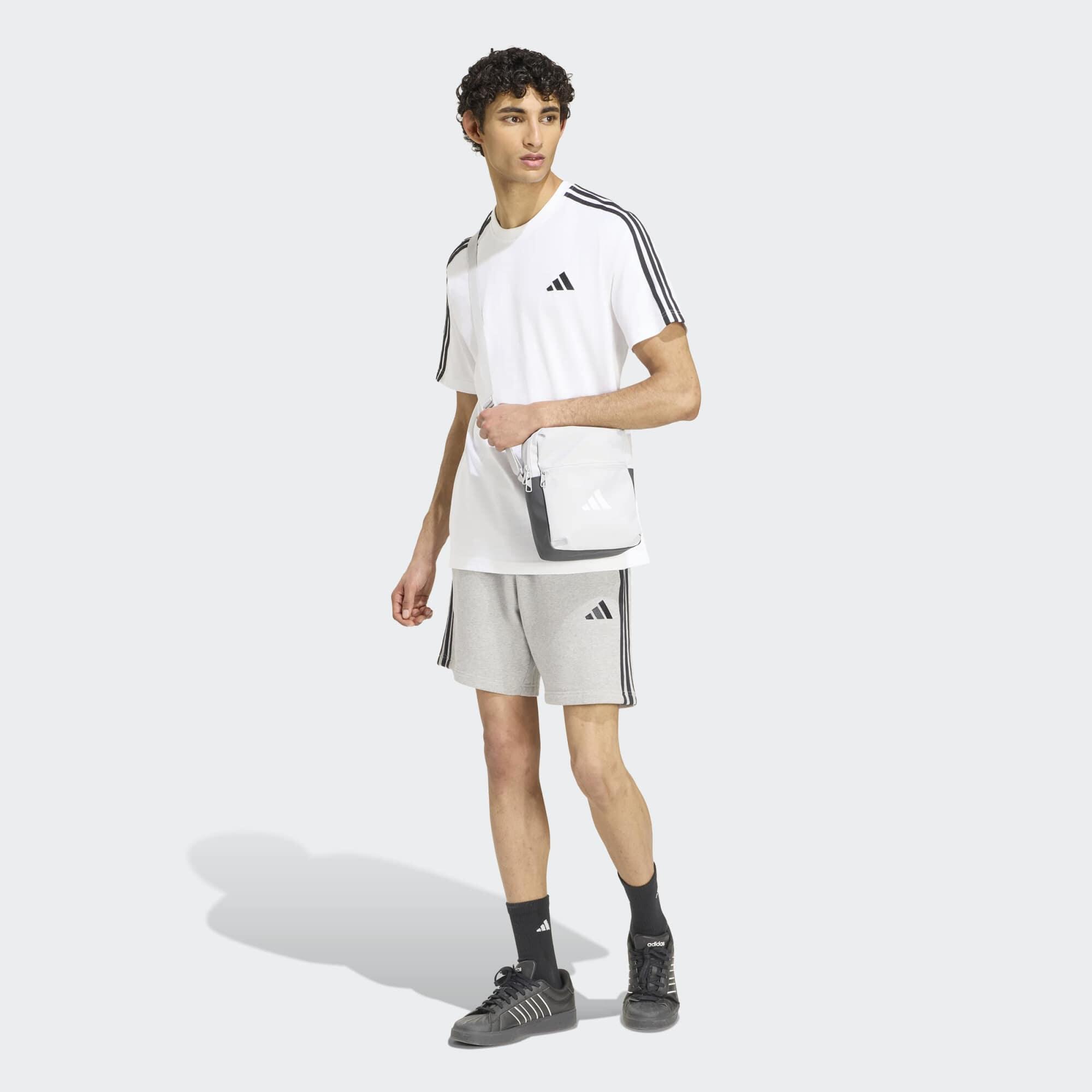 T-shirt de fitness homme en coton, blanc 4/5