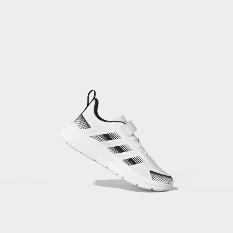 Încălțăminte cu bandă cu arici, Adidas TENSAUR RUN, respirantă, negru, copii
