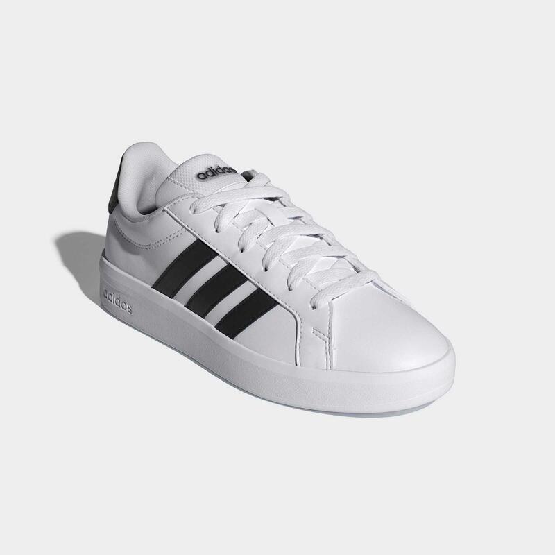 Încălțăminte ADIDAS Grand Court clasică și rezistentă pentru copii, alb și negru