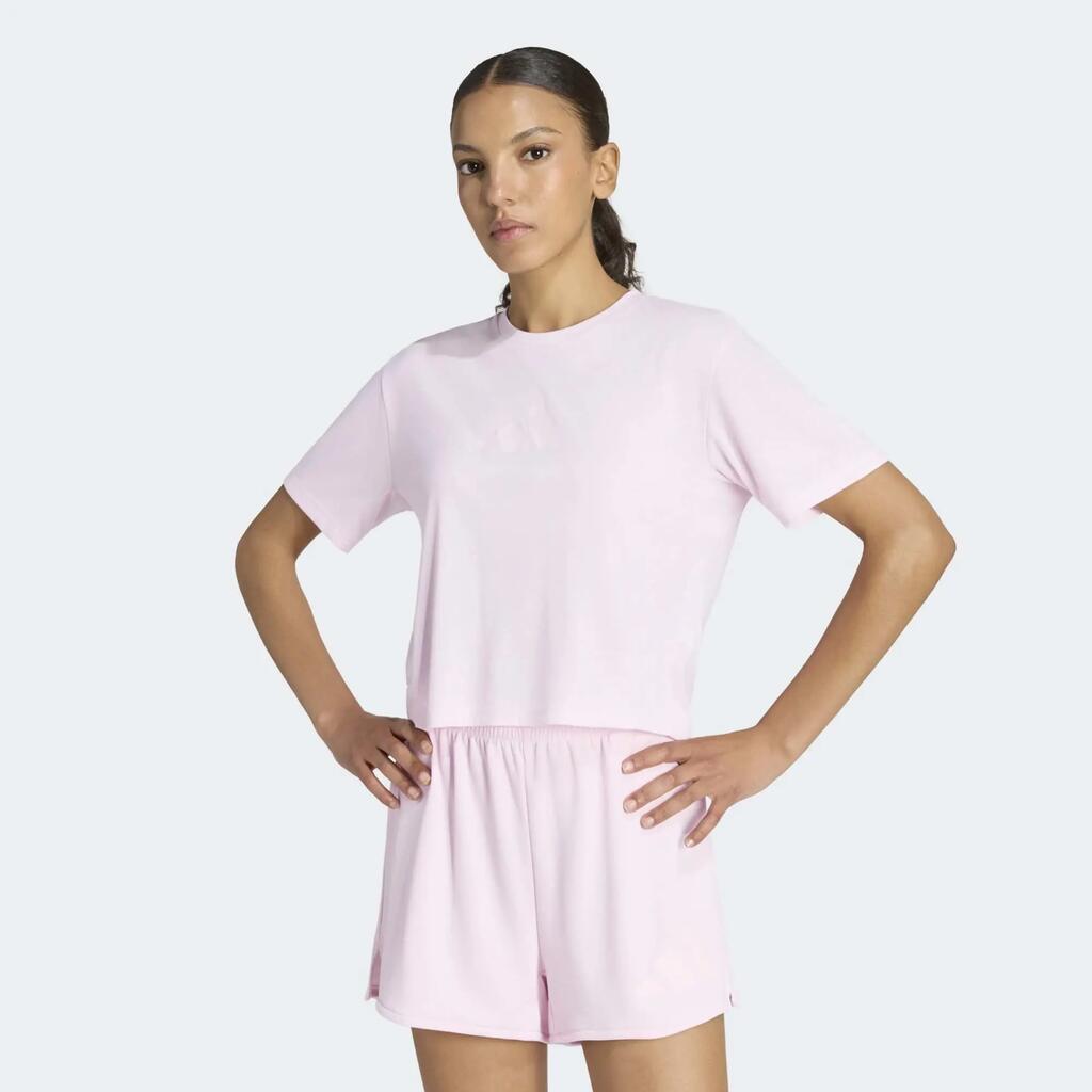 ADIDAS dámske tričko s potlačou loga svetloružové