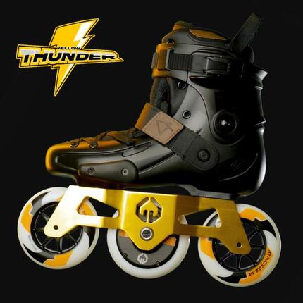 Platines Rollers Électriques Hybrides Yellow AtmosGear pour adulte