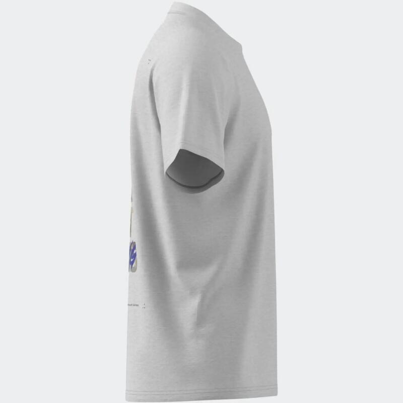 Tricou de sport respirabil, Adidas, alb, bărbați