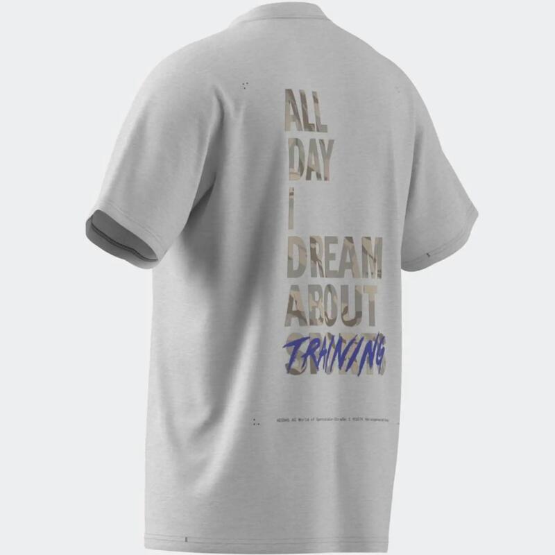 Tricou de sport respirabil, Adidas, alb, bărbați