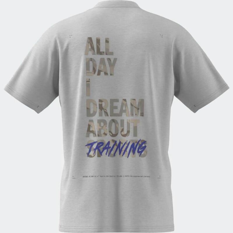 Tricou de sport respirabil, Adidas, alb, bărbați