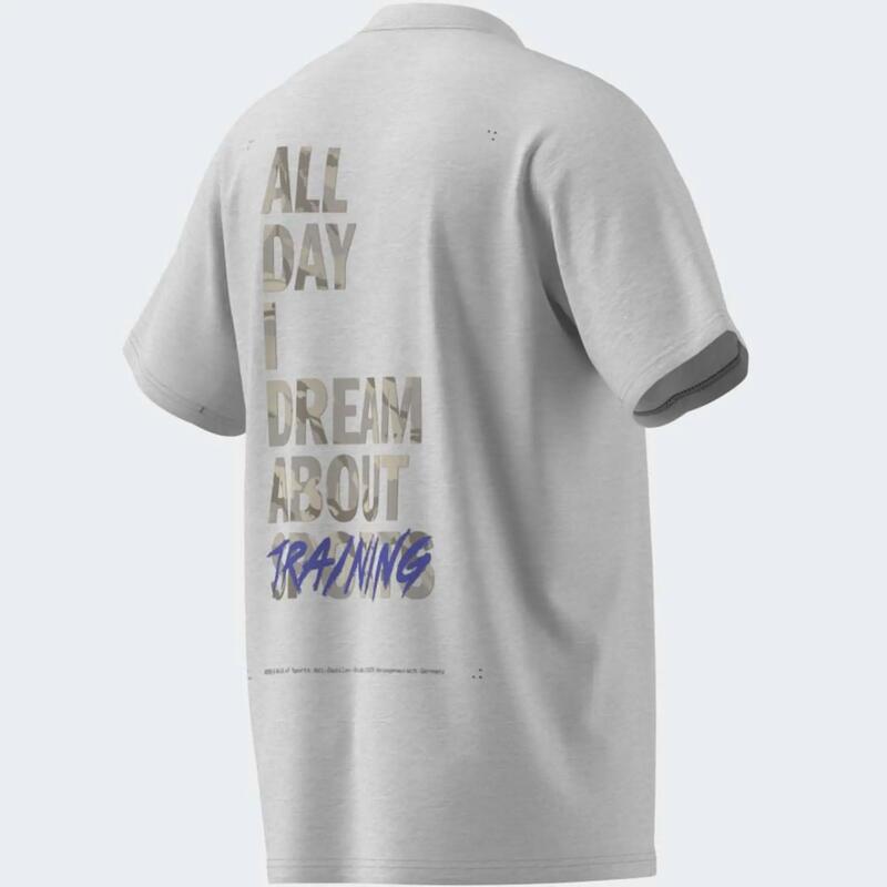 Tricou de sport respirabil, Adidas, alb, bărbați
